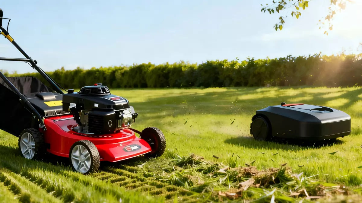 Der frisch gesäte Rasen mähen oder mulchen: Was ist besser?