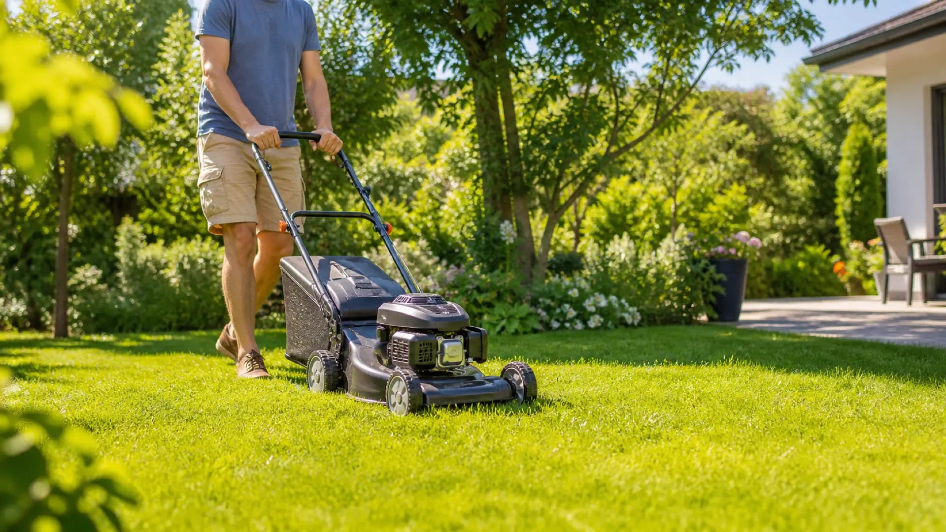 Rasen mähen im Sommer: So bleibt der Rasen auch bei Hitze gesund