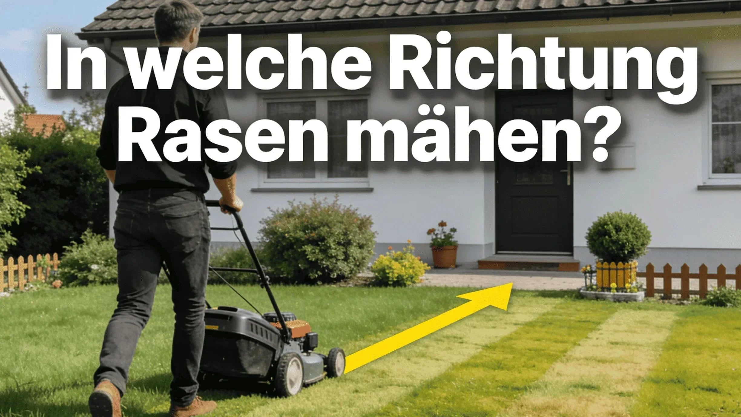 In welche Richtung Rasen mähen - Guide für den perfekten Schnitt!