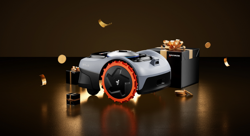 Navimow i105E Mähroboter ist ein edles Geschenk mit viel Gold.