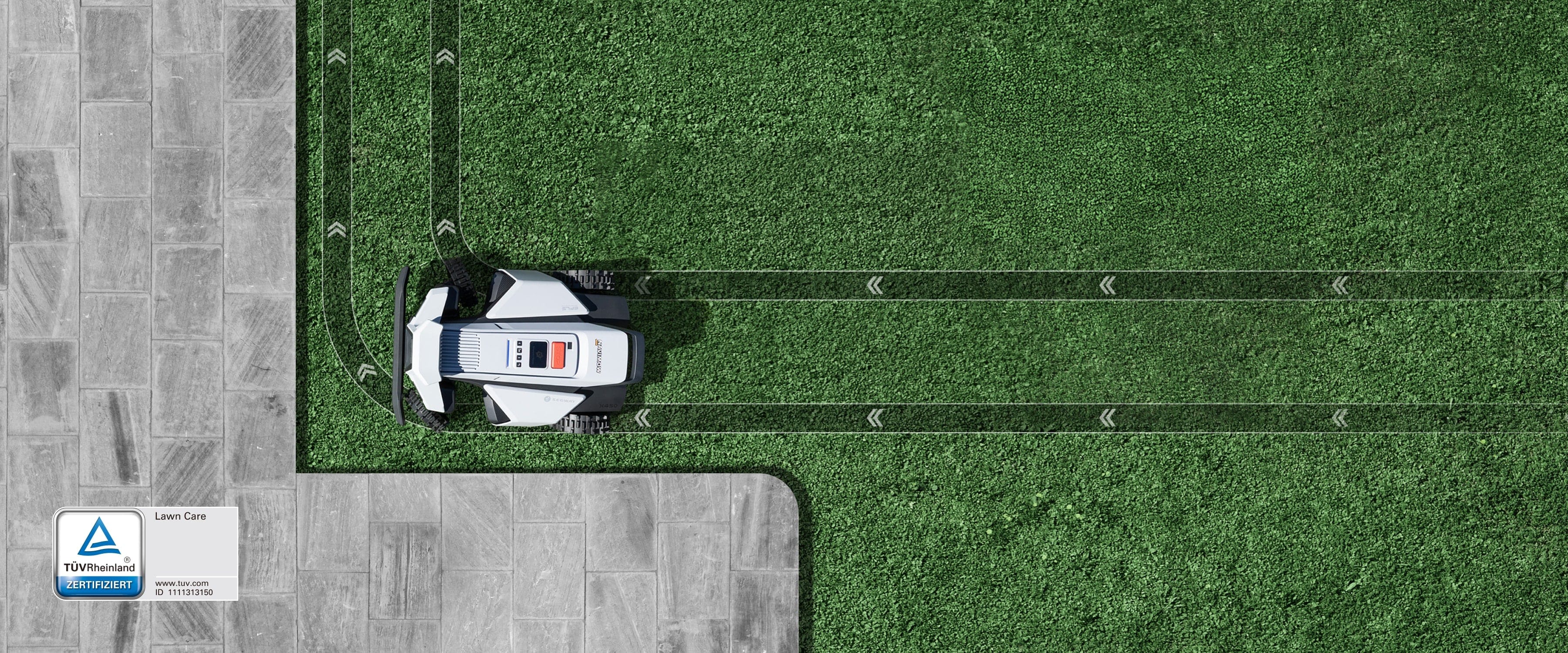 <p>Die unabhängige exzentrische Vorderradlenkung ermöglicht ein sanftes und flexibles Kurvenfahren auf allen Oberflächen.</p>