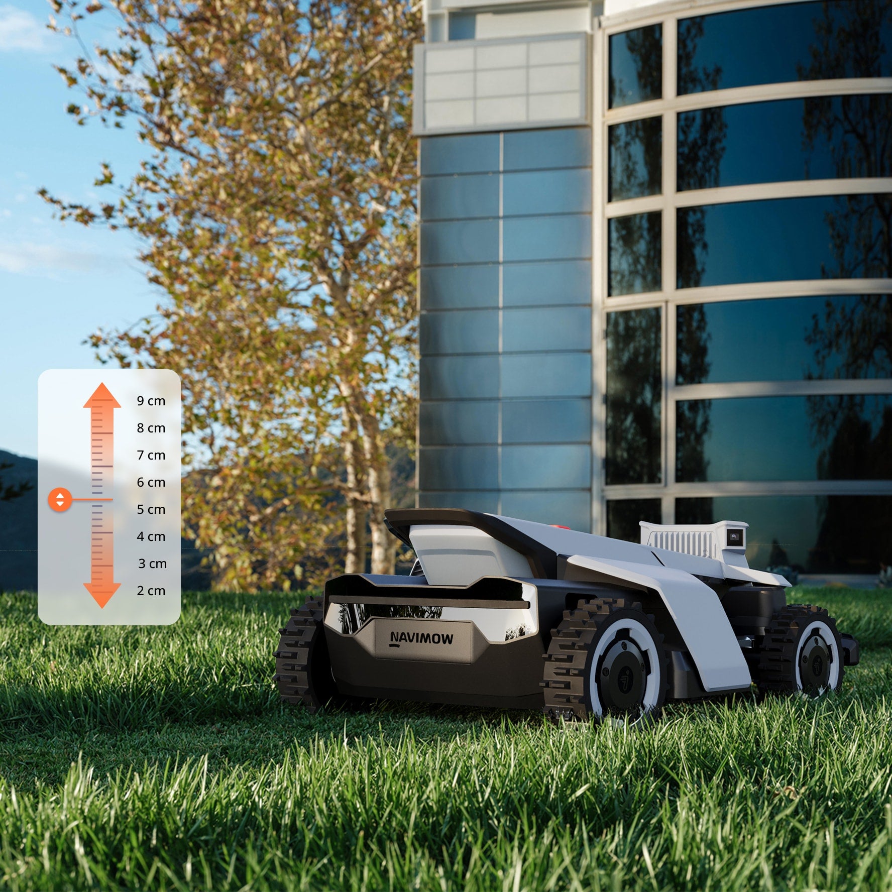 <p>±5 mm Präzision bei einer Höhenanpassung von 20–95 mm und bis zu 8 Schnittebenen.⁶</p>