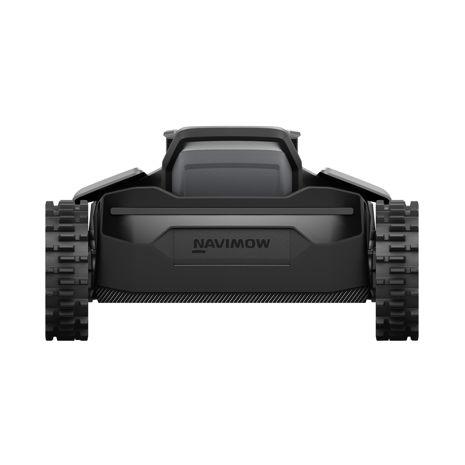 Die Rückseite des Navimow X4 Mähroboters