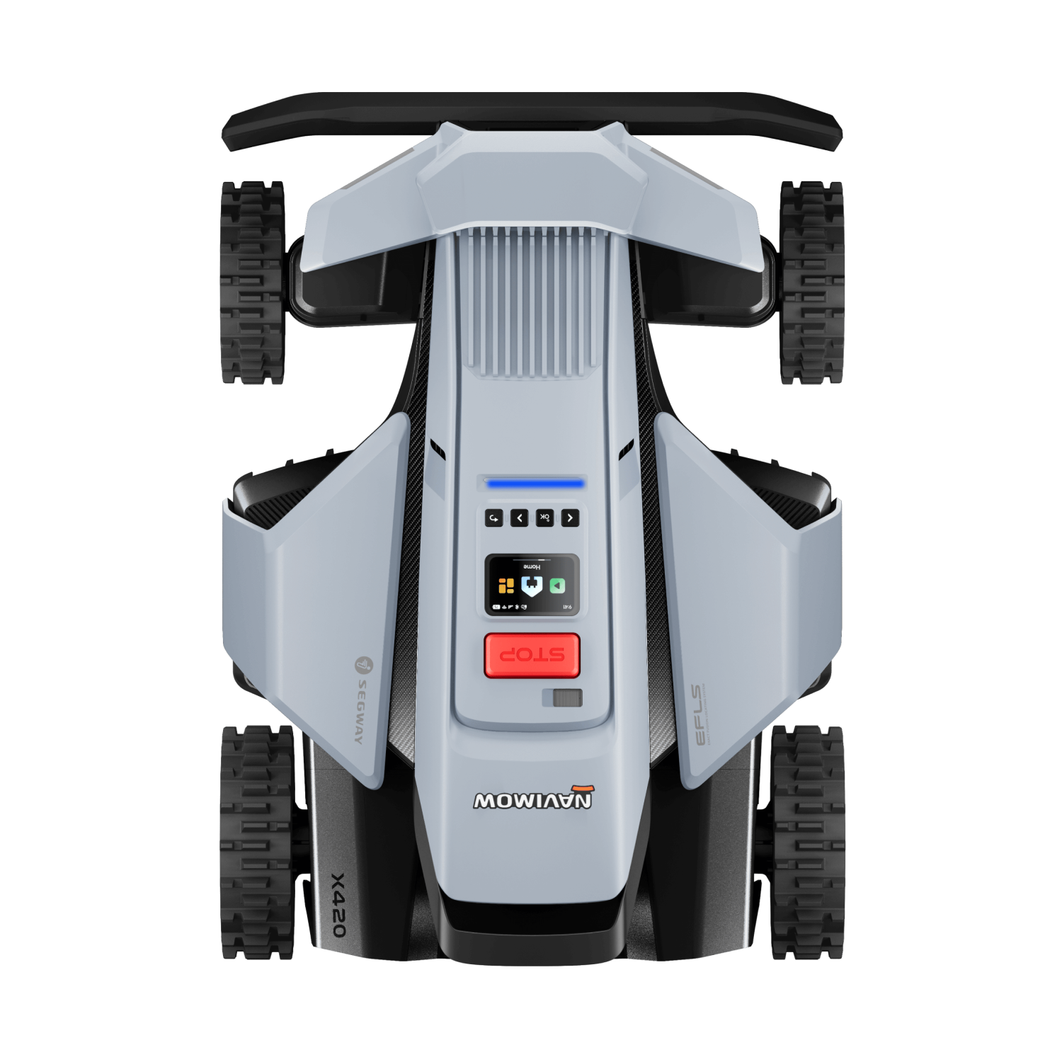 Draufsicht auf den Navimow X4 Mähroboter
