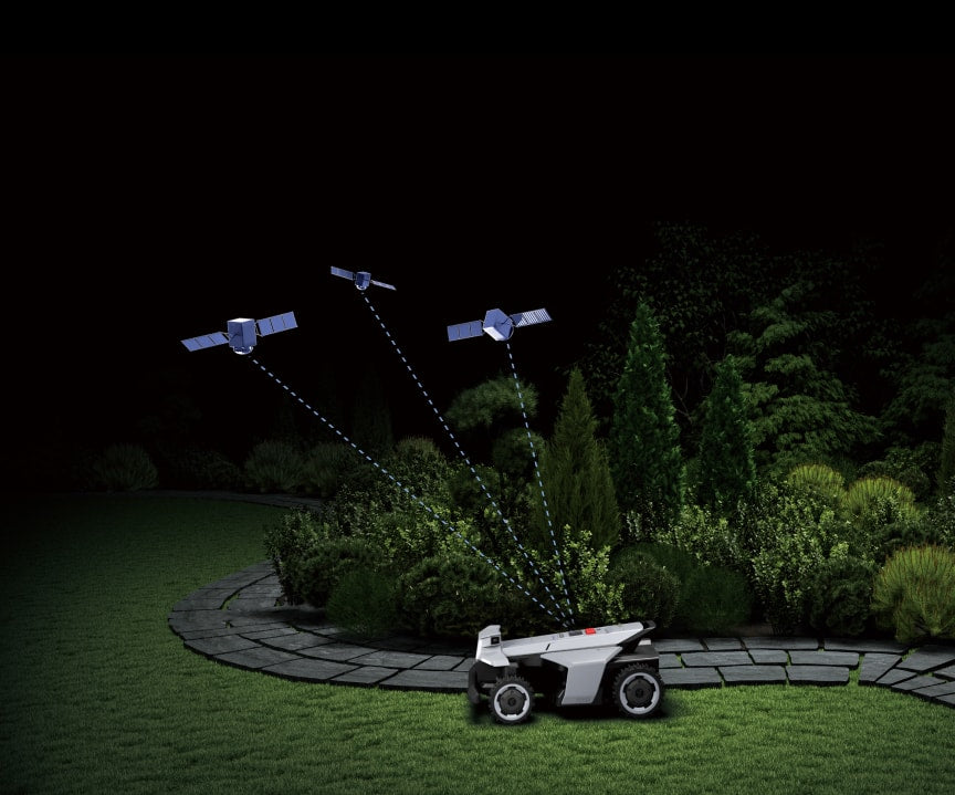 Der Navimow X4 Mähroboter benötigt keine Antenne
